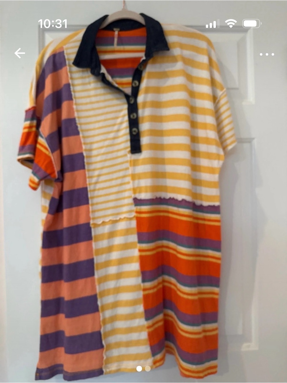 Free People Charlie Dress- Yellow, Orange & Purple